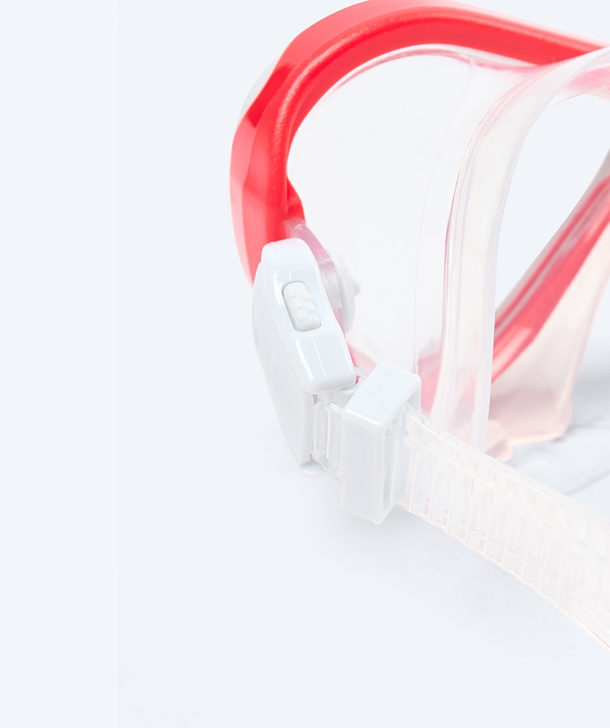 Watery Combo snorkelset voor kinderen - Triton Semi-dry - Rood