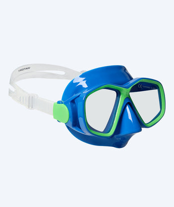 Watery duikbril voor kinderen (4-10) - Tropical - Blauw/groen