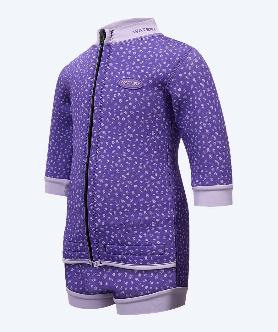 Watery wetsuit voor kinderen - Tropical Wrap'n Nappy - Paars