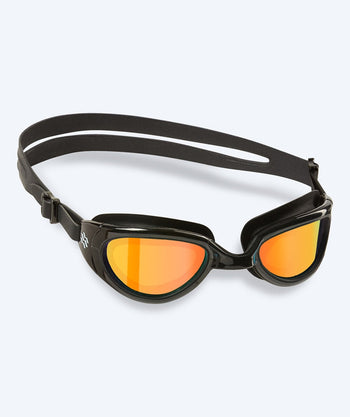 Watery training zwembril - Wade Mirror - Zwart/goud