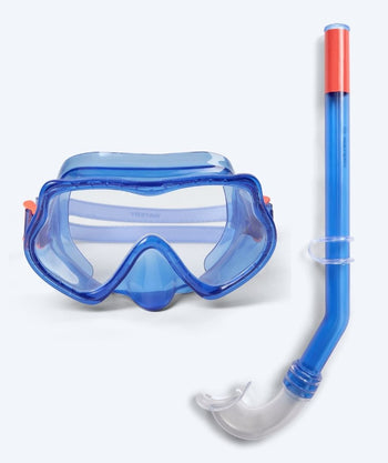 Watery Combo snorkelset voor kinderen (4-10) - Winslet - Blauw