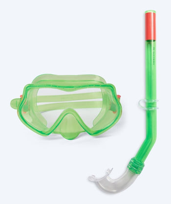 Watery Combo snorkelset voor kinderen (4-10) - Winslet - Groen