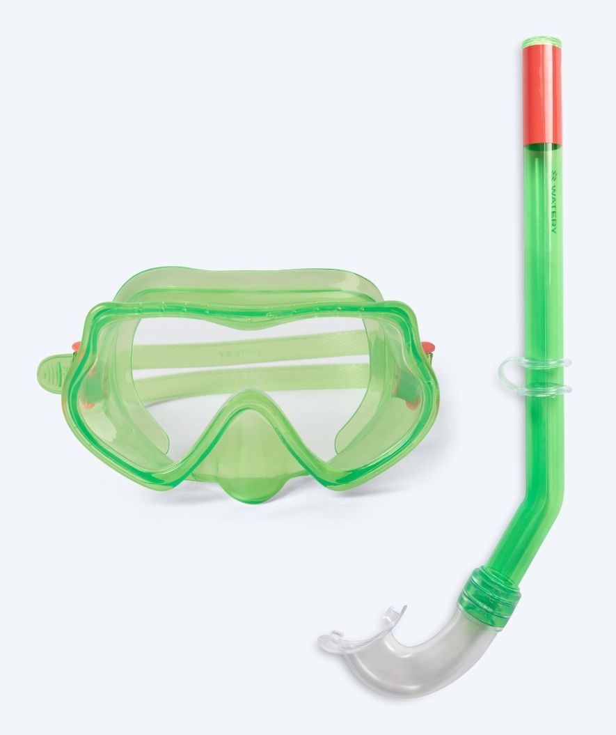 Watery Combo snorkelset voor kinderen (4-10) - Winslet - Groen