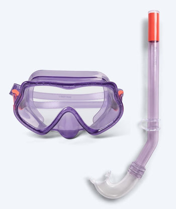 Watery Combo snorkelset voor kinderen (4-10) - Winslet - Paars