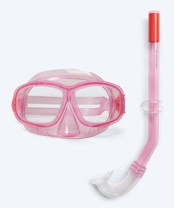 Watery Combo snorkelset voor kinderen (4-10) - Wyre - Lichtroze