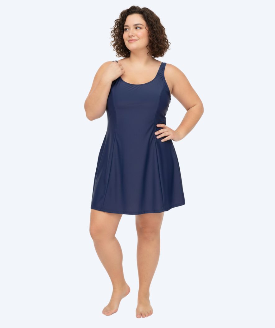 Watery dames badpak met jurk - Isla - Donkerblauw