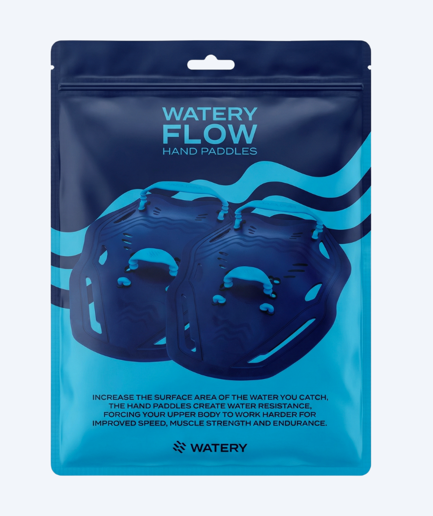 Watery hand paddles - Flow - Donkerblauw