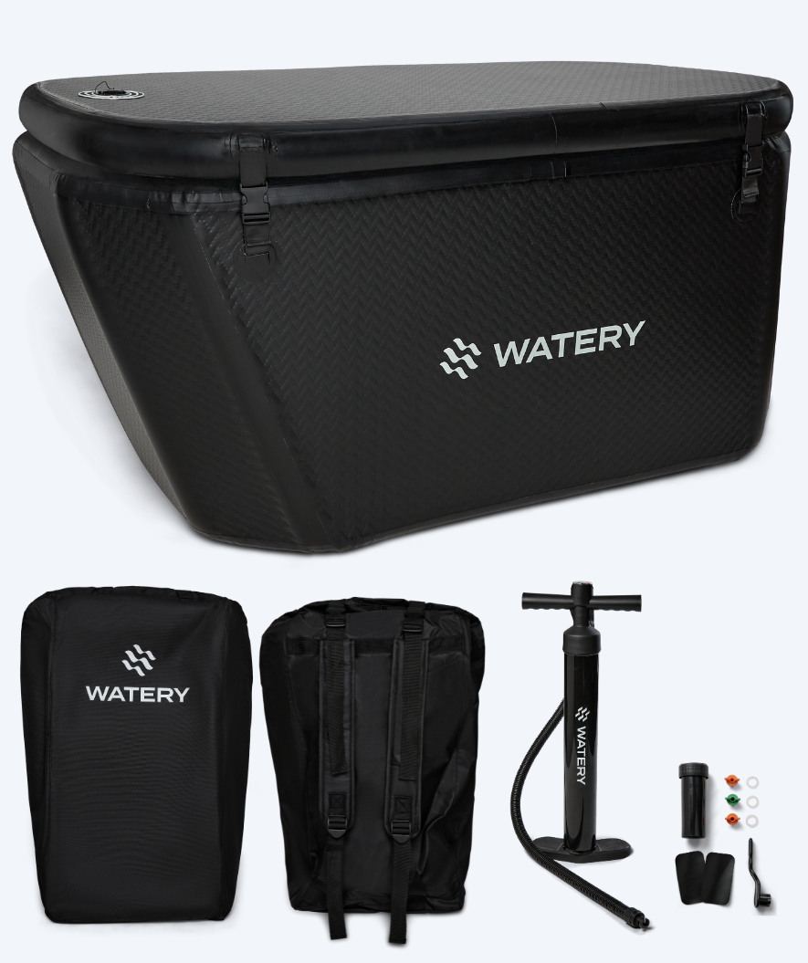 Watery opblaasbaar ijsbad - Ace - Zwart