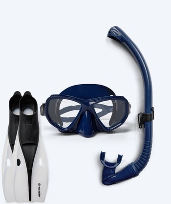 Watery snorkelset voor volwassenen (vanaf 15 jaar) - Fenton/Breeve - Donkerblauw