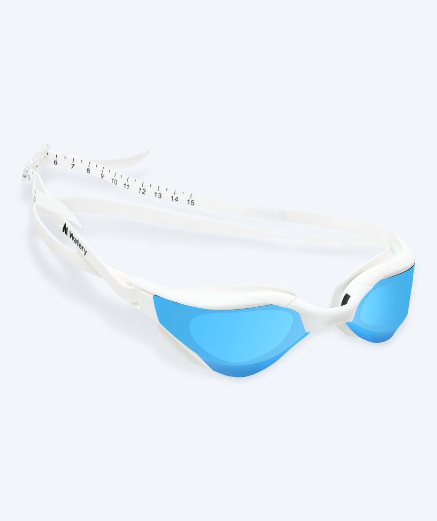 Watery zwembril - Instinct Ultra Mirror - Wit/blauw