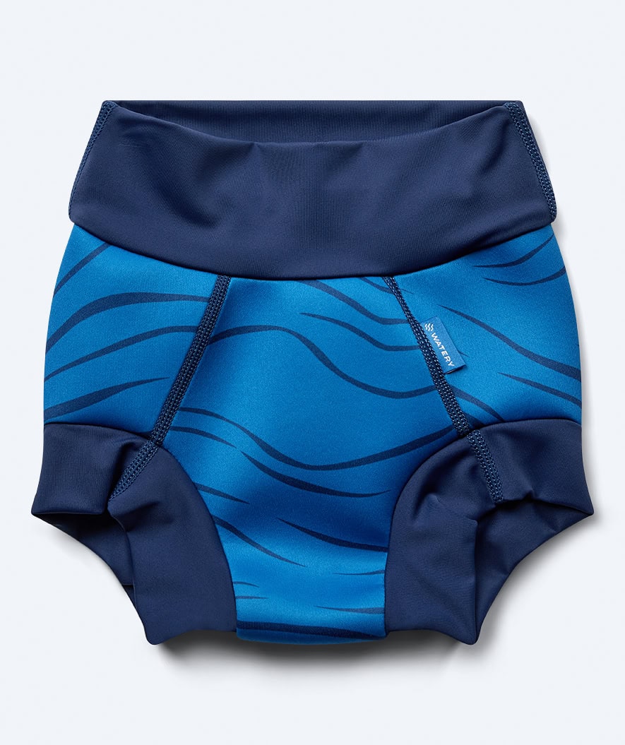 Watery kind zwemluier - Neoprene Swim Nappy - Blauw