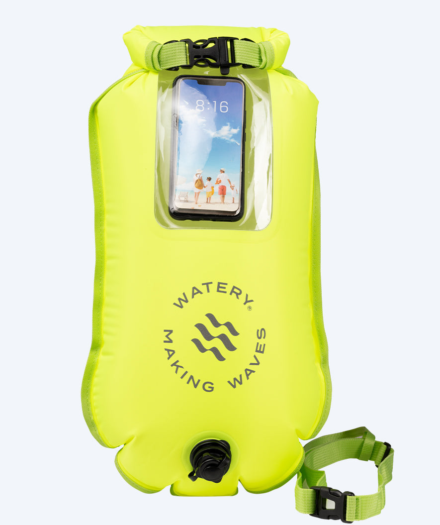 Watery zwemboei voor zwemmen - Window 28L - Fluo Geel