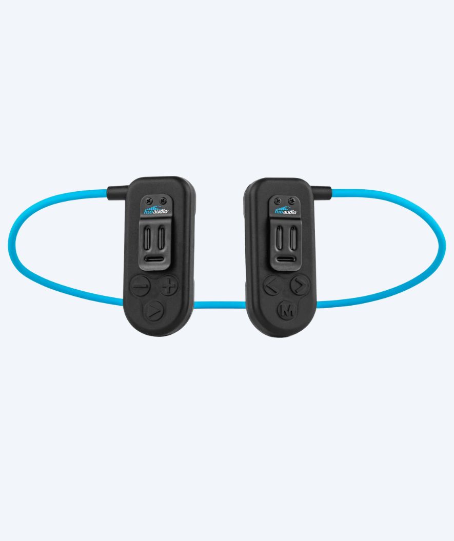 H2OAudio waterdichte oordopjes - Sonar 2 Pro - Zwart/blauw