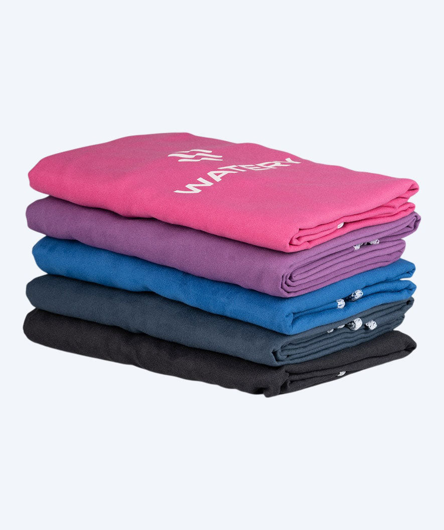 Watery kind badponcho (1-6) - Microvezel - Donkerblauw