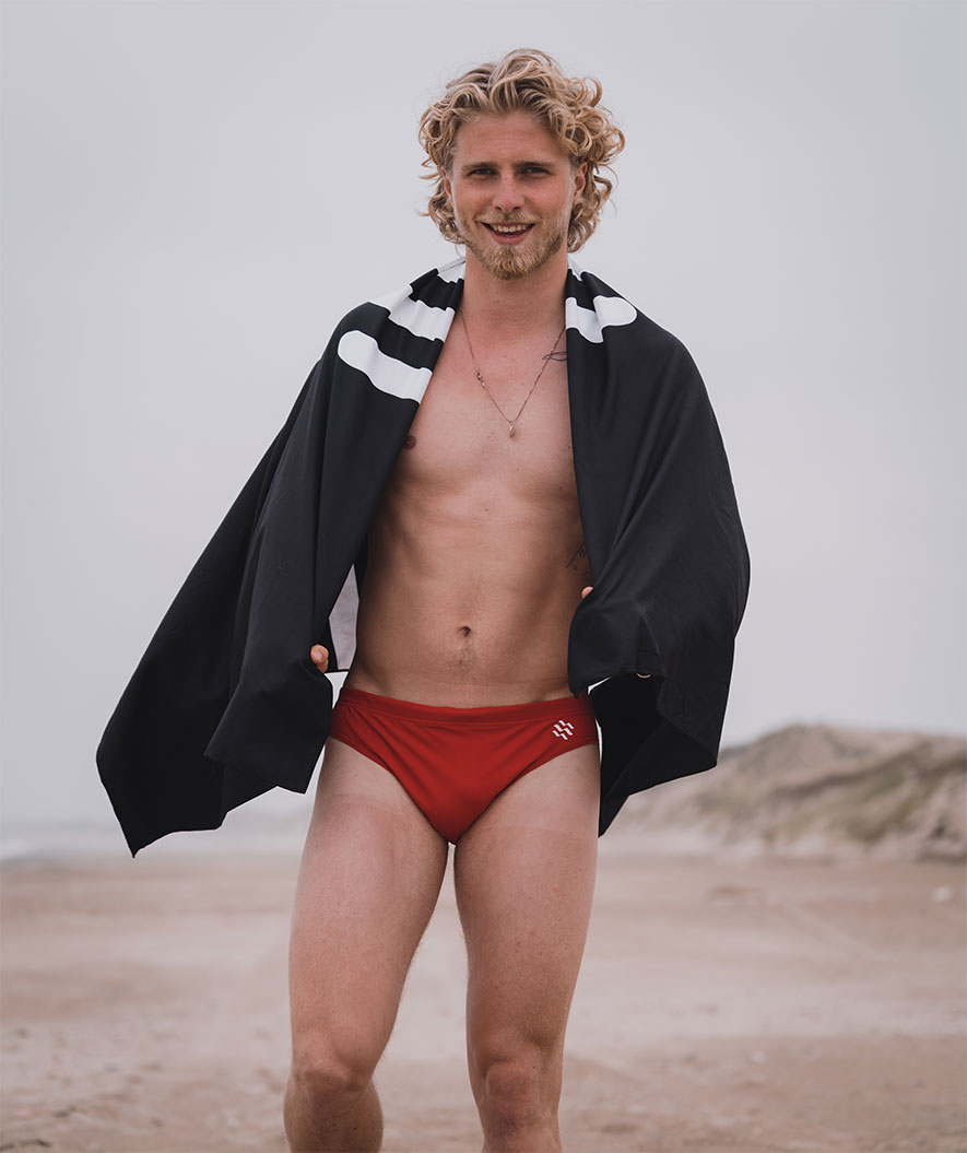 Watery heren zwemslip - Budgie Eco - Rood