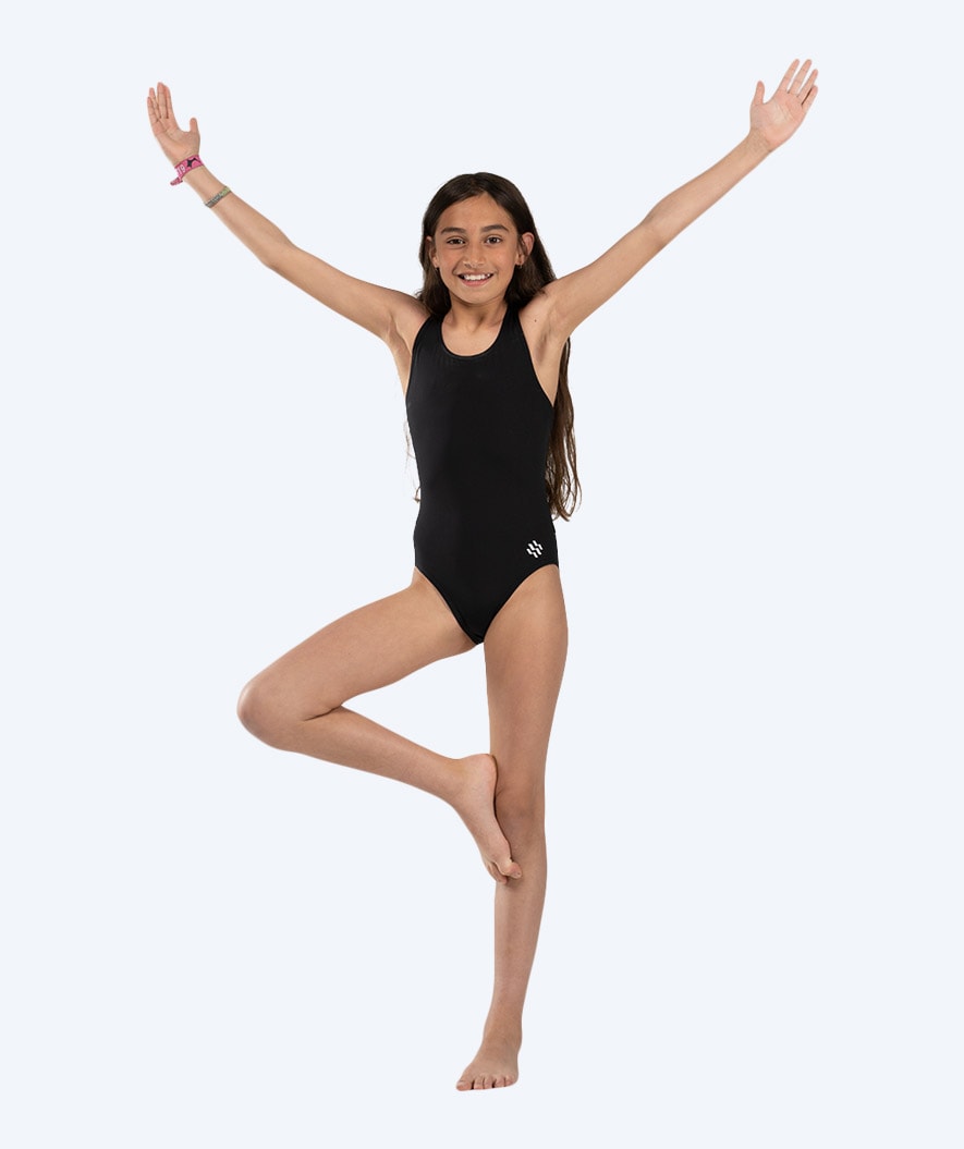 Watery meisjes badpak - Eco Poolparty - Zwart