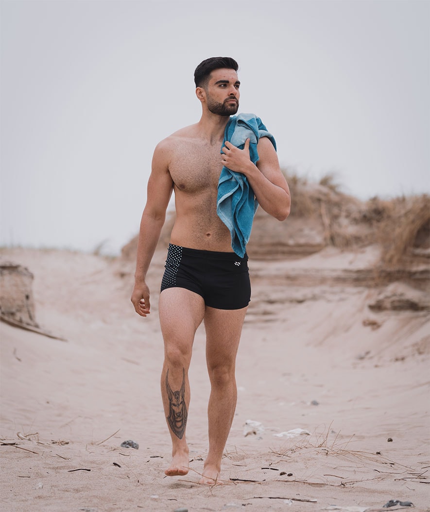 Watery heren zwemboxers - Flaming Vegas Eco - Blauw