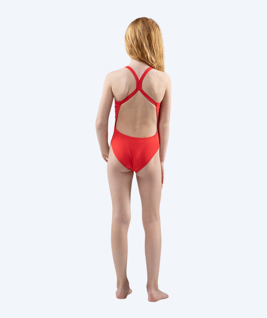 Watery meisjes badpak - Freestyler Solid - Cherry Red