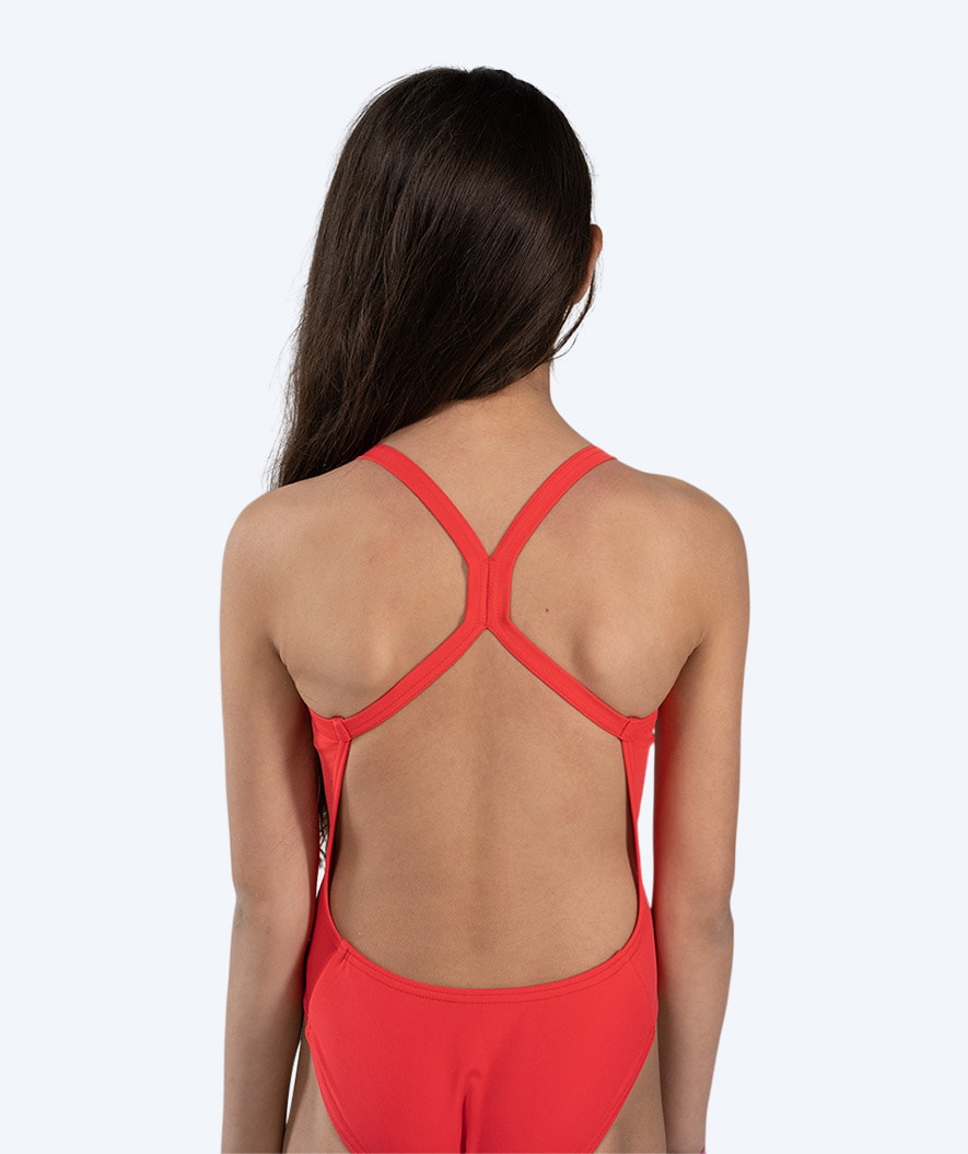 Watery meisjes badpak - Freestyler Solid - Cherry Rood