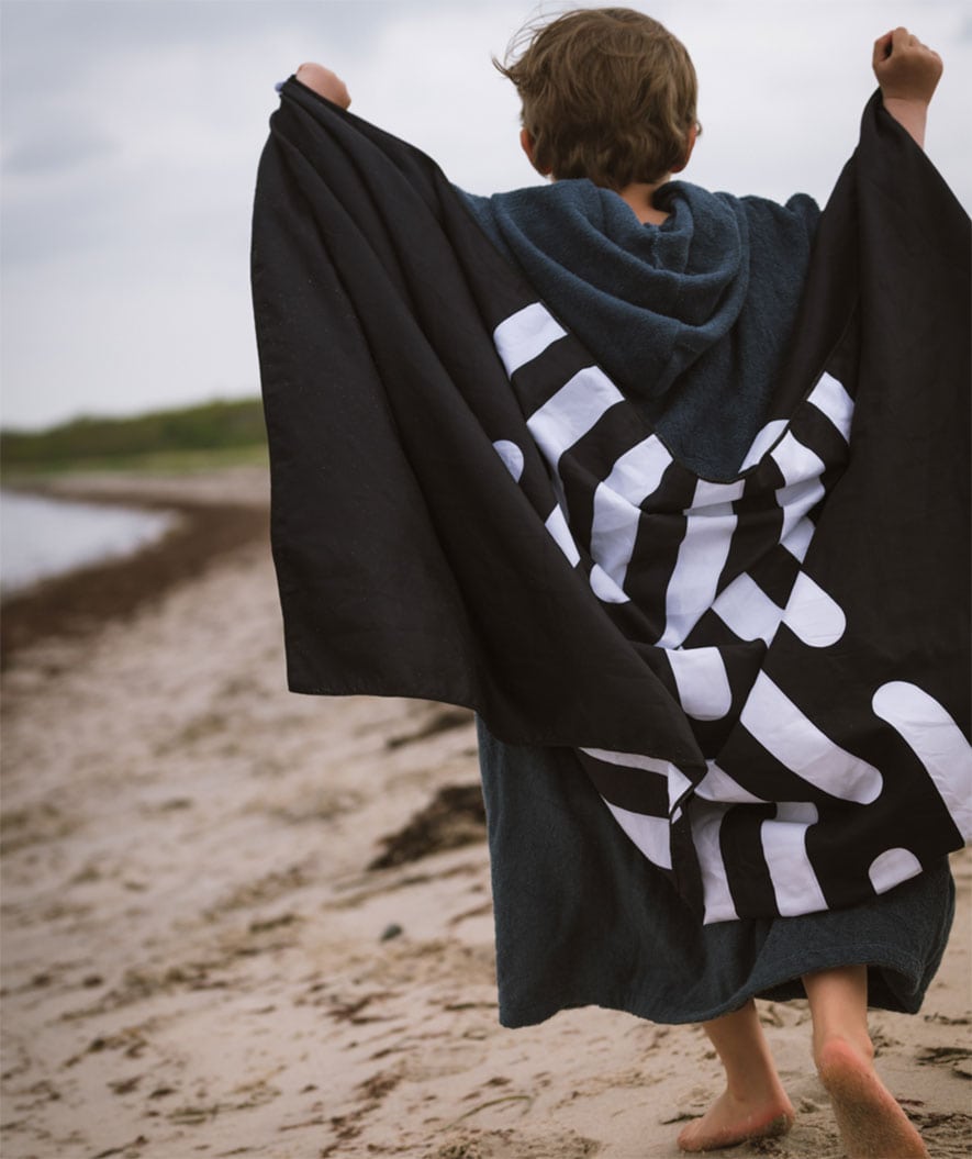 Watery microvezel handdoek - Eco Nebraska - Donkerblauw