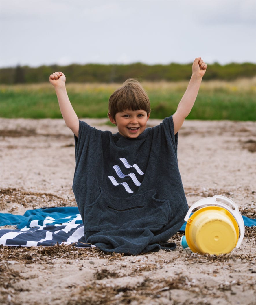 Watery microvezel handdoek - Eco Nebraska - Donkerblauw