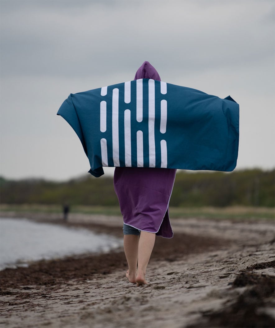 Watery microvezel handdoek - Eco Nebraska - Donkerblauw