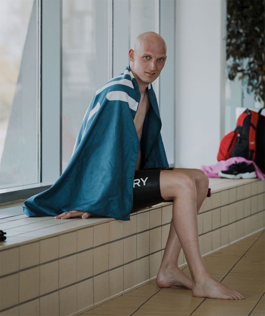 Watery microvezel handdoek - Eco Nebraska - Donkerblauw